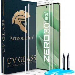 ArmourPro Edge To Edge Tempered Glass for Infinix ZERO 30 5G, Infinix ZERO 30, ZERO 30 5G, UV Curved Screen Protector with Easy Installation Kit-14