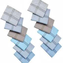 YIMK Mens Hanky Pack of 12 ["Multicolor"] Handkerchief-image-77