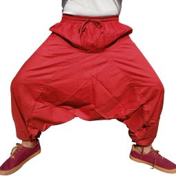 Solid Cotton Men Harem Pants-image-87