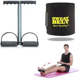 Tummy Trimmers Ab Exerciser | Body Toner | Fat Burner | swea slim belt Fitness Accessory Kit Kit-image-26