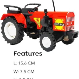 sarasi Farm Tractor for Kids, Realistic Body Graphics, Pull Back Action, No Sharp Edges image 5