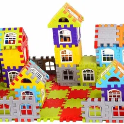 Building Blocks for Kids , Big Size House Building Blocks with Windows, Block Game for Kids,Boys (Multicolor)-image-25