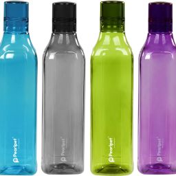 Cubic - Plastic Water Bottle Set of 4 Pcs for Kitchen , Water Bottle for Fridge 1000 ml Bottle-image-12