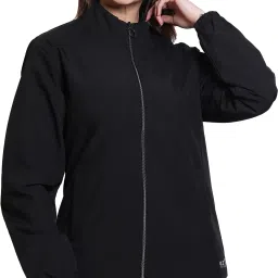 FASHIONLINE BY AZF Trendy zipper windcheater jacket Solid Women Wind Cheater-image-6