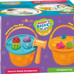 toymate Kiddy's Basket-Hammering Fun & Shape Sorting Basket 2 in 1 Combo Game image 3
