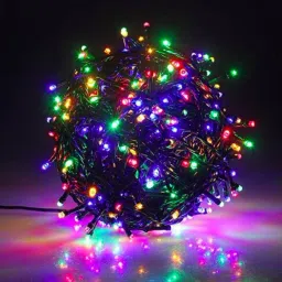 200 LEDs 44.98 m Multicolor Color Changing, Flickering, Steady String Rice Lights-24