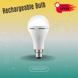 Rechargeable Emergency Bulb 12W for Power Cuts Backup 3hrs Cool Day LightAW458 3 hrs Bulb Emergency Light-14