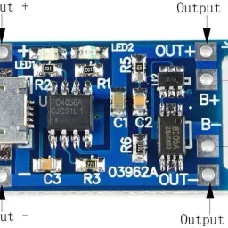 republic TP4056 Micro USB 5V 1A 18650 Lithium Battery Charger Module Charging Board With Protection (Pack of 5) Micro Controller Board Electronic Hobby Kit image 2