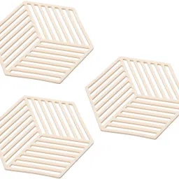 Silicone Trivet Mats and Hot Pads, Hexagon Shape Mat For Bowl, Dish Polyvinyl Chloride Trivet-image-63