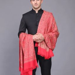 WEAVERS VILLA Polyester Wool Blend Woven Men Shawl-image-38