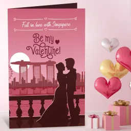 Fall In Love With Singapore Be My Valentine Surprise Valentines Greeting Card Greeting Card-image-47