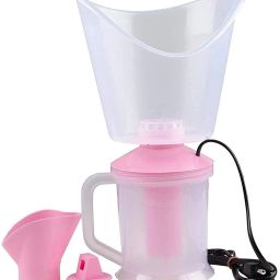 VS Mart Vaporizer Machine For Nose, Throat Cough & Chest Congestion Relief 3 In 1 Steamer - Nozzle & Mouth Inhaler, And Facial Steamer Machine For Adults And Kids (Pink/MULTICOLOR Vaporizer-29
