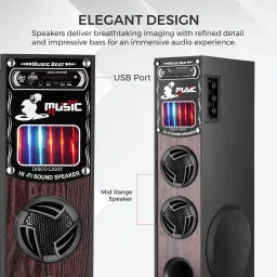 ultiads D-5 Wireless Bluetooth Speaker With USB /FM 100 W Bluetooth Tower Speaker-picture-2