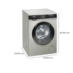 SIEMENS 9 kg Fully Automatic Front Load Washing Machine (iQ700, WG44A20XIN, Multiple Water Protection, Silver Inox) image 2