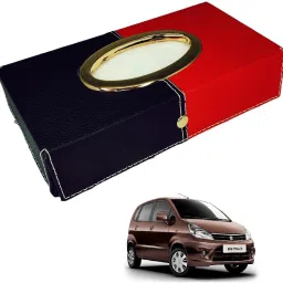 Chrom-Black-Red Tisue Box Leatherete-501 Vehicle Tissue Dispenser-image-16