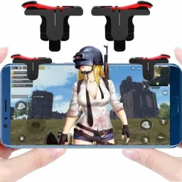 growing fashion Conductive Trigger Mobile Controller Gamepad with Finger for PUBG Combo Pack Finger Sleeve image 2