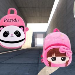 SM 35B Kids School Lunch Bag Hi Girls & Panda Pink Combo Lunch Bag-image-72