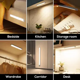 X88 Pro Motion Sensor Light With Stepless Dimming,Aluminum Casing Button Control- Silver Smart Sensor Light image 5