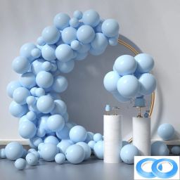 Solid Pack of 100 Pastel Balloons for Birthday Baby Shower Wedding Birthday Balloons Balloon-16
