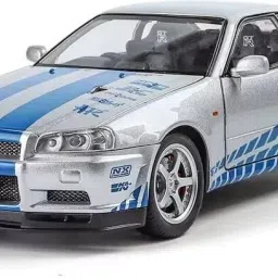 1:24 Diecast Metal Skyline GTR-R34 Alloy Metal Pull Back Toy Car For Kids-25