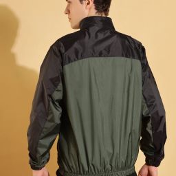 Dollar Lightweight Open Front Colorblock Men Wind Cheater image 3
