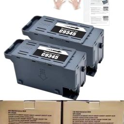 Haedlink 2 Pcs Set Epson Maintenance Box C9345 for Epson L15150 L15158 L15160 L8050 Black Ink Toner-83