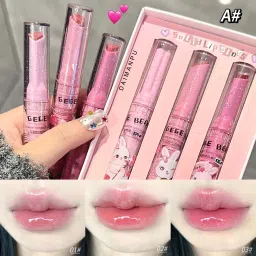 Solid Lip Gloss GEGE Bear Lip Glaze Korean Lip Tint Heart Shape Lipstick-image-16