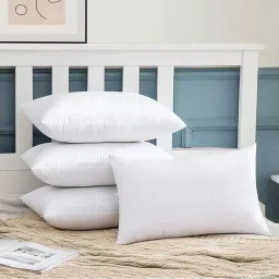 LUXURY Polyester Fibre Solid Sleeping Pillow Pack of 2-image-10