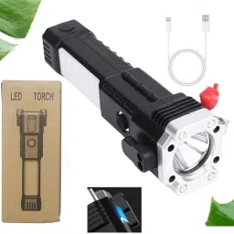 adhvika Flashlight Long Distance Beam Range with Power Bank Hammer and MagnetsProBeam Torch image 3