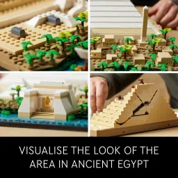 lego Architecture : Great Pyramid of Giza (1476 Blocks) Model Building Kit image 4
