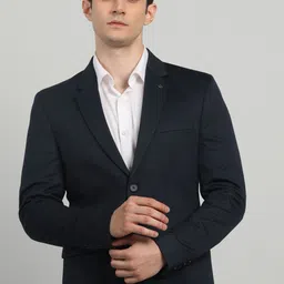 killer Men Solid Single Breasted Casual Blazer-picture-2