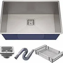 24" X 18" X 10" KITCHEN SINK STAINLESS STEEL 304 GRADE, HANDMADE Single Bowl Stainless Steel Vessel Sink-image-58