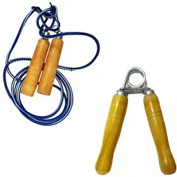 Hand Gripper (strengtheners) 1 Skipping Rope 1 | Pack of 2 Combo | Fitness Accessory Kit Kit-picture-0