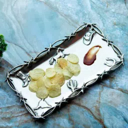 Gibox The Wild Serve Tray Platter with Stand Dish For Kitchen Office Dinner Table Top D cor Accent-picture-20