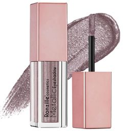 Ronzille Metallic Long Lasting Glitter Liquid Eyeshadow 5 ml - Smoky 04-6