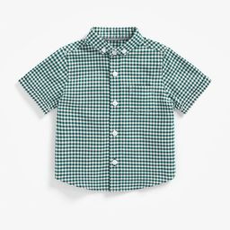 mothercare Infant Boys Green Checked Pure Cotton Casual Shirt-image-71