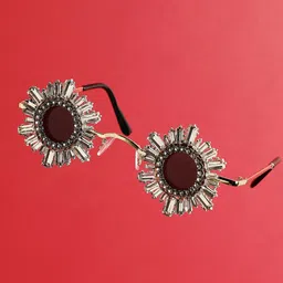 HAUTE SAUCE by  Campus Sutra Women Embellished Round Sunglasses AW23_SOHISG9096-27
