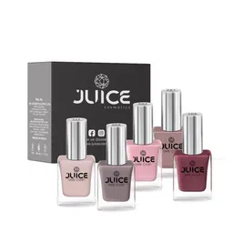 JUICE Set of 5 One Coat Nail Polish with Nail Polish Remover-16