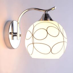 Cruv Silver Toned Metal Wall Lamp-image-46