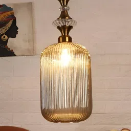ELIANTE Copper-Toned Iron Contemporary Cylindrical Ceiling Lamp-image-24