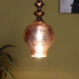 ELIANTE Copper-Toned Iron Contemporary Ceiling Lamp-13