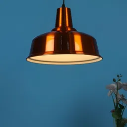 ELIANTE Copper-Toned Contemporary Iron Frustum Shaped Ceiling Lamp-53