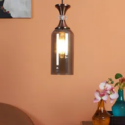 ELIANTE Copper Toned Iron Contemporary Cylindrical Ceiling Lamp-55