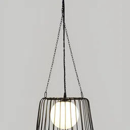 Decor de Maison Black Textured Aluminium Cylindrical Ceiling Lamp-image-5