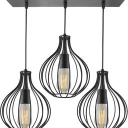 Areezo Black Textured Ceiling Lamp-image-34
