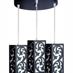 Areezo Black Textured Ceiling Lamp-31