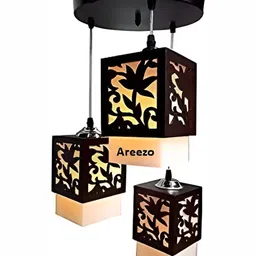 Areezo Brown Textured Ceiling Lamp-image-31
