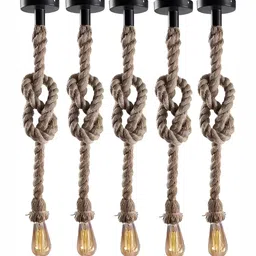 Areezo Brown 5 Pcs Ceiling Lamp-image-93