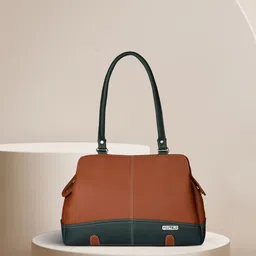 fostelo Women Tan, Green Shoulder Bag - Extra Spacious-picture-43