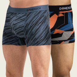 Pack of 2 Micro Modal Stretch Anti-Bacterial Printed Men Trunk-picture-5